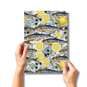 Sardines Accent Tile, Mediterranean Fish Decorative Tile, Portugal Wedding Gift, Gifts for Portuguese