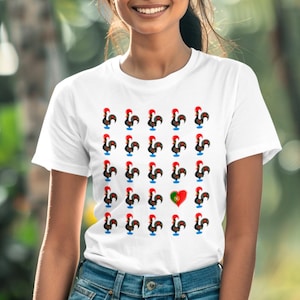 Portugal Souvenir Tee, Portuguese Galo de Barcelos T-shirt, Lisboa Unisex Gift