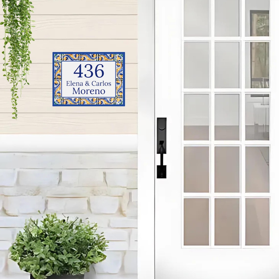 Spanish Sign Posts Spanish Street Sign, Azulejo Tile Address Plaque, 20cm X 15cm Ceramic ...