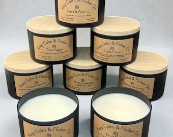 Wickless 6 oz Soy Tin, Hand-Poured Soy Candle, , Gift