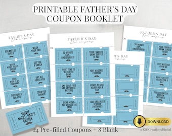 Father's Day Coupon Book: DIY Gift for Dad (PDF)