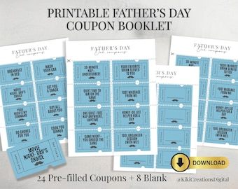 Father's Day Coupon Book: DIY Gift for Dad (PDF Download)