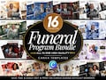 Editable Funeral Program Template Bundle, Elegant Booklet Printable Memorial Order of Service, Brochure Canva Obituary Program 8.5x11 Bifold product logo