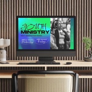 Church Announcement Slides Canva Template Bundle Editable Pre Service Slides Modern Gradients Church Welcome Program Livestream Presentation image 9