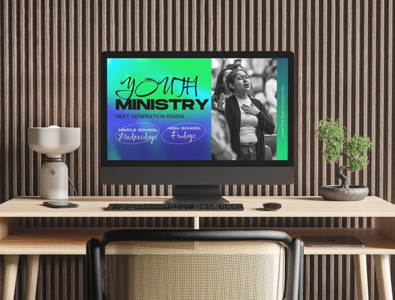 Church Announcement Slides Canva Template Bundle Editable Pre Service Slides Modern Gradients Church Welcome Program Livestream Presentation image 9
