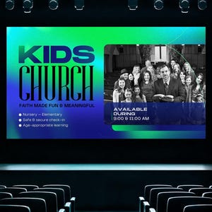 Church Announcement Slides Canva Template Bundle Editable Pre Service Slides Modern Gradients Church Welcome Program Livestream Presentation image 10