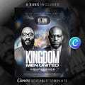 Men\u2019s Day Conference Church Flyer Template-Editable Canva-Men Of Faith Fellowship-Church Ministry Event-Modern Black White-Digital Download product logo