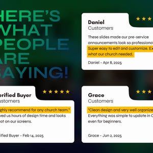 Church Announcement Slides Canva Template Bundle Editable Pre Service Slides Modern Gradients Church Welcome Program Livestream Presentation image 11