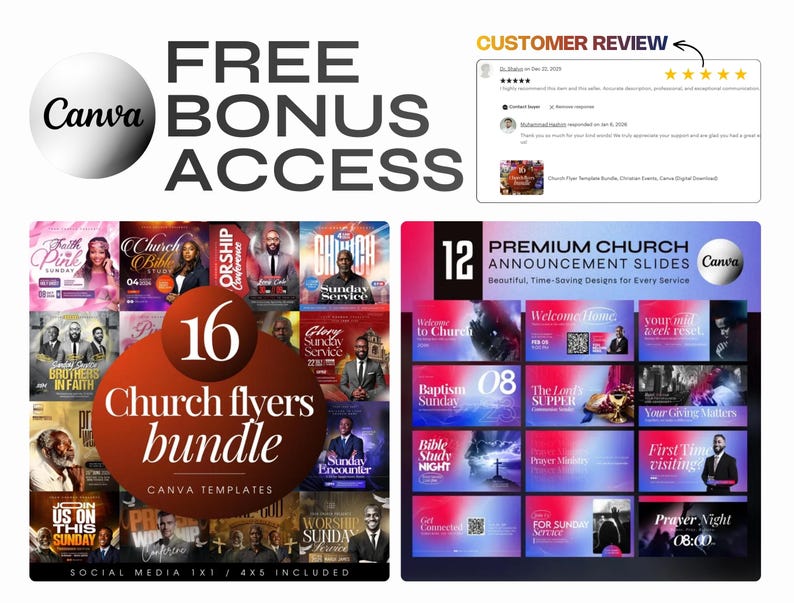 Church Announcement Slides Canva Template Bundle Editable Pre Service Slides Modern Gradients Church Welcome Program Livestream Presentation image 5