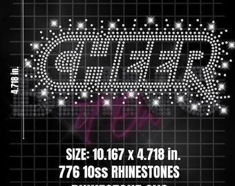 Cheer Rhinestone SVG | Cheer Bling SVG | Medium Scatter Design | Digital Download for Cricut & Silhouette