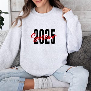 Embroidered Senior 2025 Sweatshirt,Graduation 2025 Hoodie, Senior Gift Graduation, Graduation Gift,Senior Hoodie, Graduation Embroidered