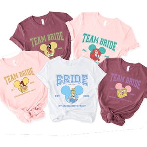 Disney Bachelorette Shirt, Princess Bride Shirt, Bridal Party Tee, Disneyland TeeDisney Princess Bride Shirt, Disney Bride Team Shirt
