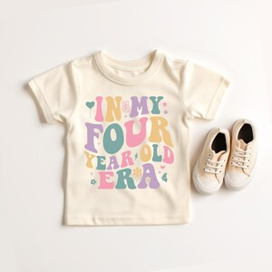 Fourth Birthday Shirt | In My Four Year Old Tee | Four Ever Young | Toddler Birthday Girl Gift