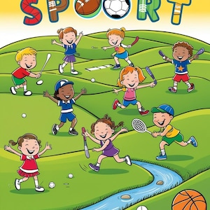 Kids Sports Coloring Pages – Fun Printable Activity Book for Boys & Girls | Sports PDF Download