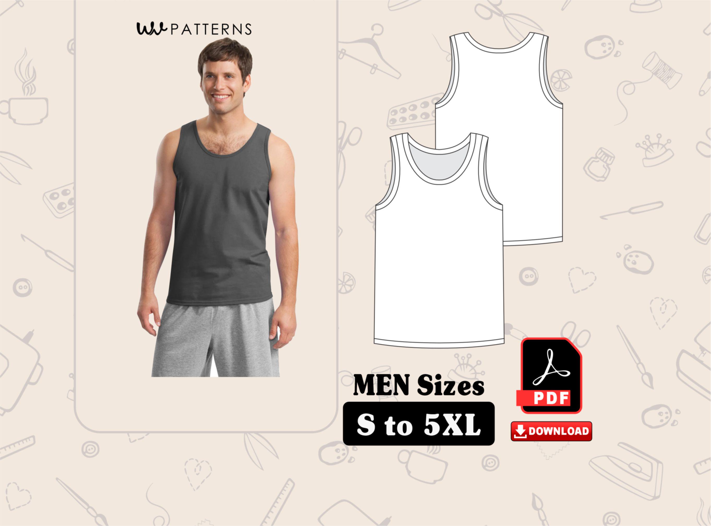 Tank Top Size Template - Etsy