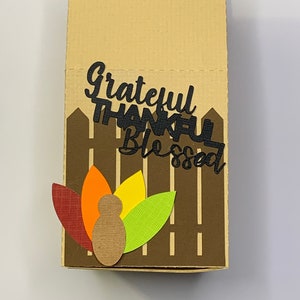 Thanksgiving, Grateful Thankful Blessed, Turkey Milk Carton Paper Craft, SVG, Cut File