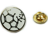 Serotonin Molecule Happy Exercise Sex Suit Work Hat Jacket Tie Tack Lapel Pin