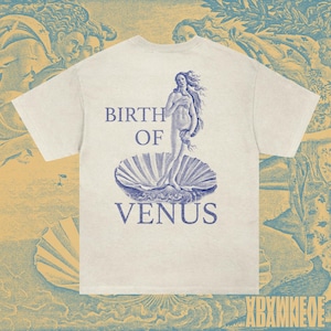 Venus T-Shirt , Birth of Venus Tee for Women, Botticelli Art Shirt, Vintage Graphic Tee, Renaissance Style Top