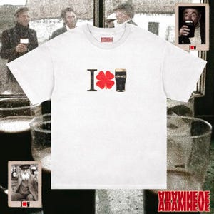 I Love Guinness T-Shirt, Vintage Beer Tee image 2