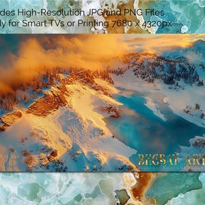 Lake Tahoe Lake Tahoe Digitale TV-Kunst - AI Landschafts-Downloads für 16: 9-Bildschirme, Wandkunst für Smart-TVs, Rahmen, Monitore, png jpg -Dateien