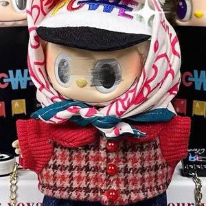 Set di 6 pezzi di vestiti per bambola Labubu ispirati a G-Dragon - Replica di moda di strada