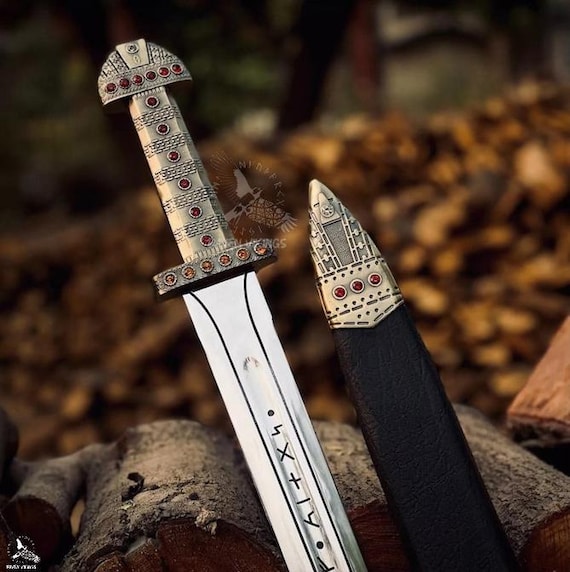 Handmade King Ragnar Lothbrok Viking Sword - Handcrafted Authentic Norse Replica with Scabbard, Perfect For Collectors and Special Occasions