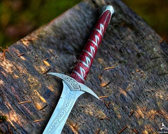 Handmade Fantasy Short Sword - Medieval Cosplay Sword Replica - Personalized Christmas gift for boyfriend
