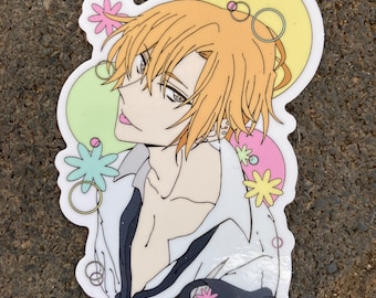 Cat Tongue Sasaki or Miya vinyl sticker