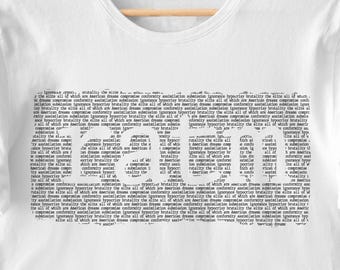 Rage Against the Machine "Know Your Enemy" Lyric T-Shirt – Anti-Conformity Protest Tee