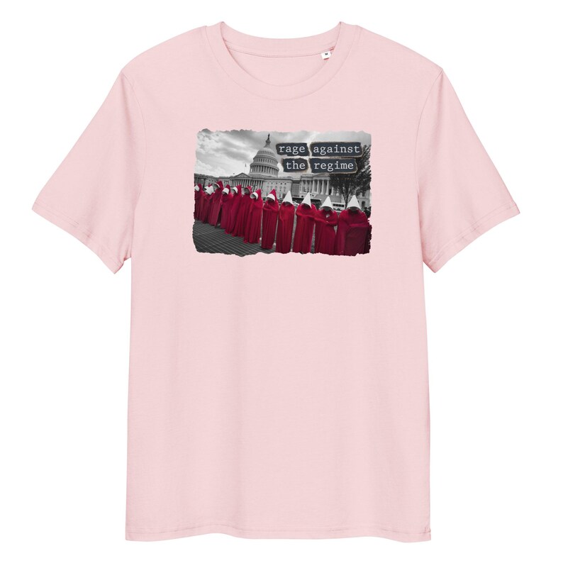 Rage Against the Regime Women's T-Shirt – Handmaid's Tale Protest at U.S. Capitol, Feminist Activist, Pro-Choice, Anti-Trump, Political Tee