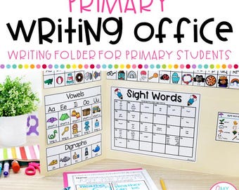 Writing Folder | Writing Office Folder Kindergarten 1st 2nd & 3rd Grade Writing