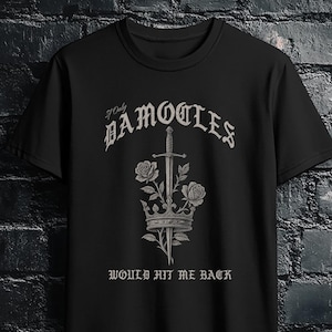 ダモクレス ゴシック Tシャツ、ユニセックス グラフィック シャツ、メンズ レディース ファッション トップス、オルタナティブ アパレル、ギフト