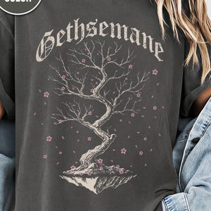 Dark Botanical, Graphic Tee, Gothic Tree, Cherry Blossom Shirt, Unisex Tee, Comfort Colors Tee, Gothic Clothing, Gift Shirt
