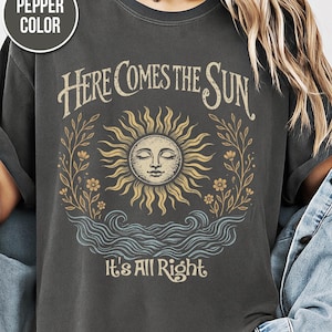 Boho Sun, Old School Rock Band Shirt, Comfort Colors, Trendy Tee, Retro Music Shirt, Concert Shirt, Vintage Rock Shirts, Gift Shirt image 1
