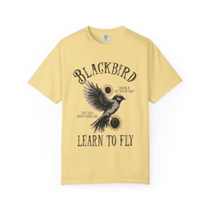 Blackbird Shirt, Comfort Colors, Retro Vintage Shirt, Trendy Tee, Retro Music Shirt, Concert Shirt, Old School Rock Band Shirt, Gift Shirt Butter
