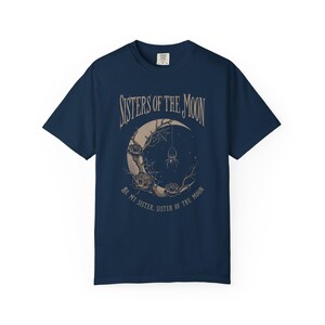 Sisters Of The Moon, Retro Rock Shirts, Moon Shirt, Sisterhood Gift, Unisex Tee Gift, Comfort Colors Tee, Rock Clothing image 5