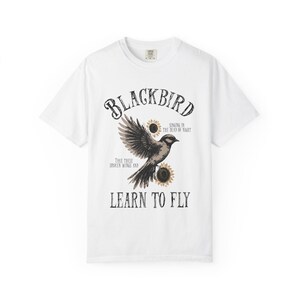 Blackbird Shirt, Comfort Colors, Retro Vintage Shirt, Trendy Tee, Retro Music Shirt, Concert Shirt, Old School Rock Band Shirt, Gift Shirt image 9