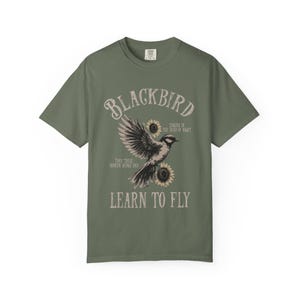 Blackbird Shirt, Comfort Colors, Retro Vintage Shirt, Trendy Tee, Retro Music Shirt, Concert Shirt, Old School Rock Band Shirt, Gift Shirt image 6