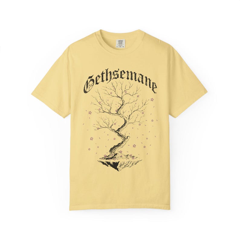 Dark Botanical, Graphic Tee, Gothic Tree, Cherry Blossom Shirt, Unisex Tee, Comfort Colors Tee, Gothic Clothing, Gift Shirt Butter