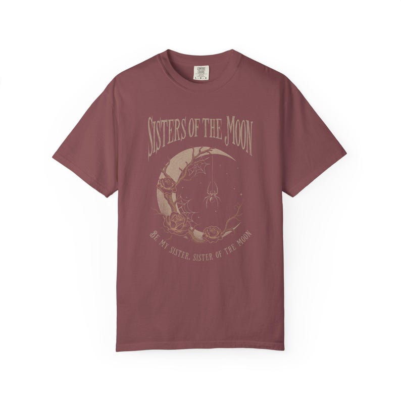 Sisters Of The Moon, Retro Rock Shirts, Moon Shirt, Sisterhood Gift, Unisex Tee Gift, Comfort Colors Tee, Rock Clothing image 7