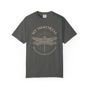 Dragonfly Shirt, 90s Band Shirt, Vintage Rock Band Tees, Unisex Comfort Colors Tee, Metal Shirt, Gift, Gothic Shirt, Distressed Shirt image 3