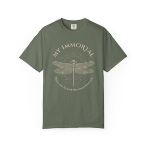 Dragonfly Shirt, 90s Band Shirt, Vintage Rock Band Tees, Unisex Comfort Colors Tee, Metal Shirt, Gift, Gothic Shirt, Distressed Shirt image 8