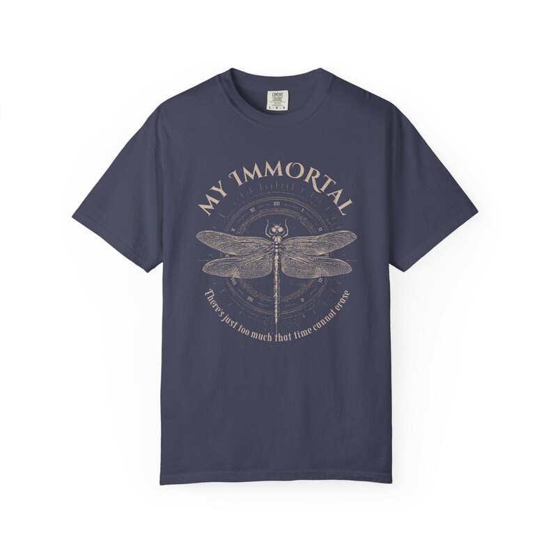 Dragonfly Shirt, 90s Band Shirt, Vintage Rock Band Tees, Unisex Comfort Colors Tee, Metal Shirt, Gift, Gothic Shirt, Distressed Shirt image 10