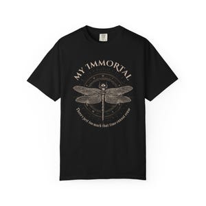 Dragonfly Shirt, 90s Band Shirt, Vintage Rock Band Tees, Unisex Comfort Colors Tee, Metal Shirt, Gift, Gothic Shirt, Distressed Shirt image 4