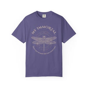 Dragonfly Shirt, 90s Band Shirt, Vintage Rock Band Tees, Unisex Comfort Colors Tee, Metal Shirt, Gift, Gothic Shirt, Distressed Shirt image 12