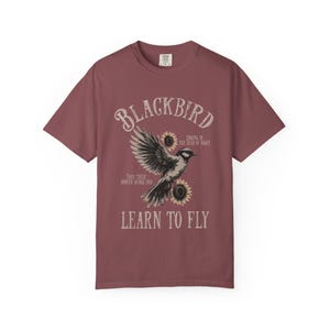 Blackbird Shirt, Comfort Colors, Retro Vintage Shirt, Trendy Tee, Retro Music Shirt, Concert Shirt, Old School Rock Band Shirt, Gift Shirt image 7