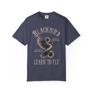 Blackbird Shirt, Comfort Colors, Retro Vintage Shirt, Trendy Tee, Retro Music Shirt, Concert Shirt, Old School Rock Band Shirt, Gift Shirt image 6
