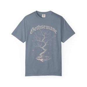 Dark Botanical, Graphic Tee, Gothic Tree, Cherry Blossom Shirt, Unisex Tee, Comfort Colors Tee, Gothic Clothing, Gift Shirt Blue Jean