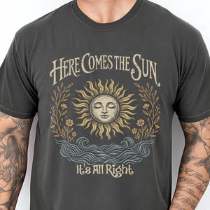 Boho Sun, Old School Rock Band Shirt, Comfort Colors, Trendy Tee, Retro Music Shirt, Concert Shirt, Vintage Rock Shirts, Gift Shirt image 2