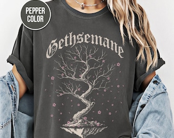 Dark Botanical, Graphic Tee, Gothic Tree, Cherry Blossom Shirt, Unisex Tee, Comfort Colors Tee, Gothic Clothing, Gift Shirt